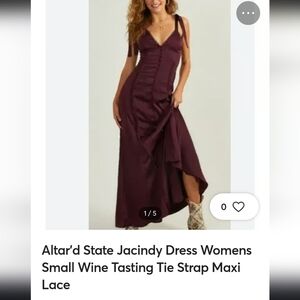 Altar'd State Wine Maxi Dress